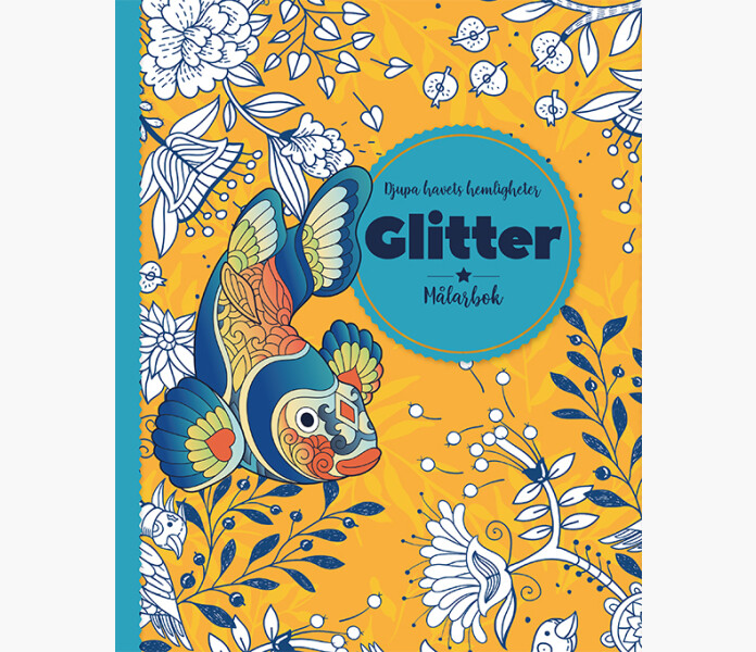 Djupa havets hemligheter Glitter malarbok kuva