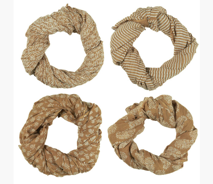 Scarf senapsfargad 4 olika motiv image