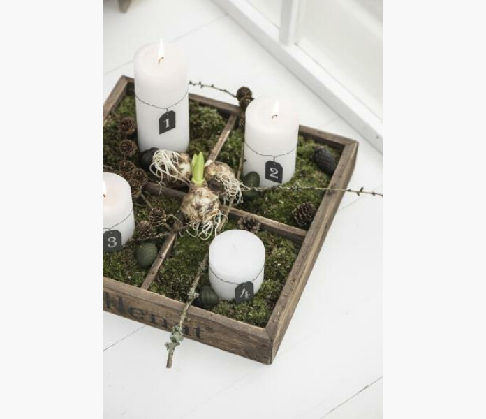 Blockljus Rustic 75cm x 7cm 25h1 kuva