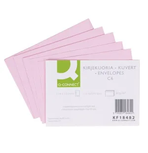 Q-connect tarrakuvert C6 rosa 10 st image