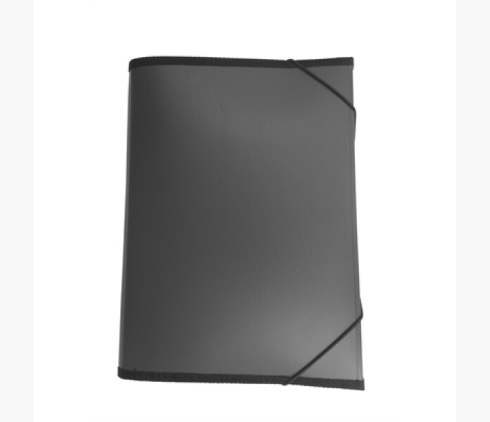 Mapp A4 svart med plastfickor kuva