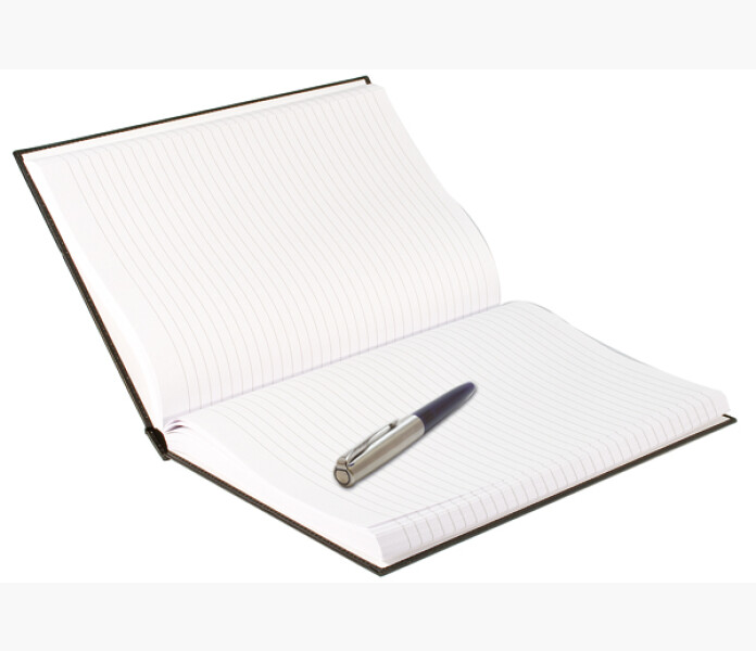 Binderbooks anteckningsbok A4 svart linjerad image