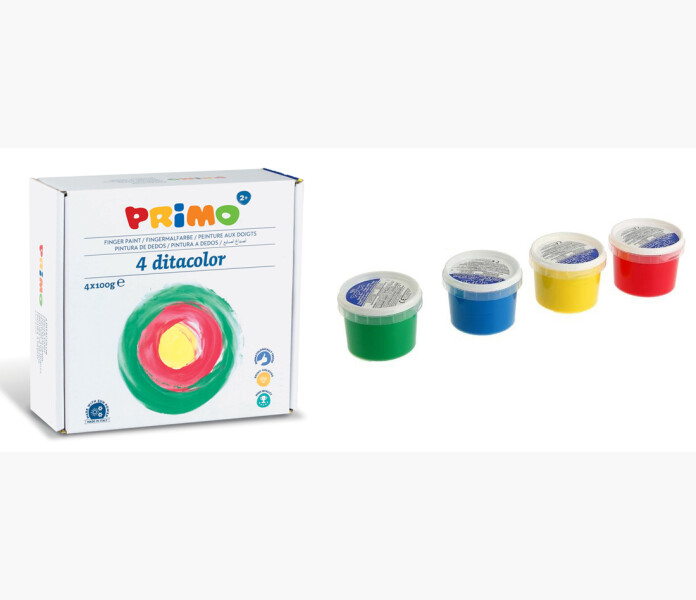 Primo fingerfarg 4 x 100 g. image