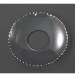 Manchetter glas med silverkant 6,5cm image