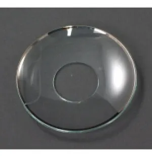 Manchetter glas med slät silverkant 6,5cm image