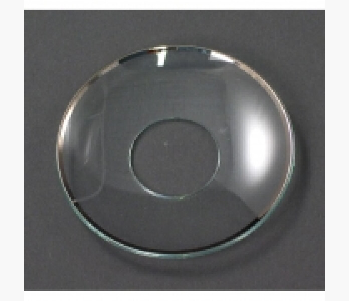 Manchetter glas med slat silverkant 65cm image