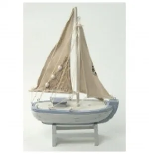 Fiskebåt vit/blå image