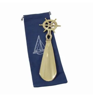 Skosked med roder mässing 22cm image