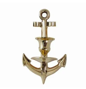 Ljusstake ankare mässing 16cm image