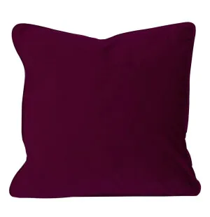 Kuddfodral Elise sammet 45x45cm Vinröd kuva