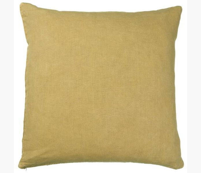 Kuddfodral linne Muustard 50 x 50cm kuva