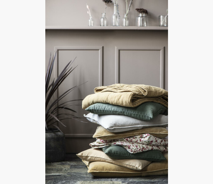 Kuddfodral linne Skogsgron 50 x 50cm 2 kuva