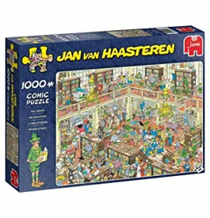 Jan van Haasteren pussel Biblioteket 1000bit kuva