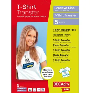 Apli T-Shirt transfer-folie A4/5ark image