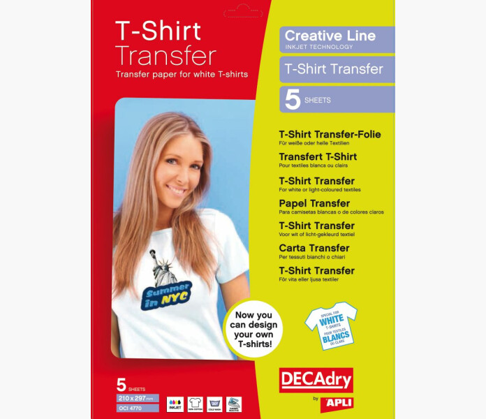 Apli T Shirt transfer folie A4 5ark image