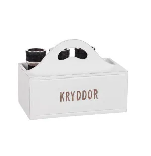 Trälåda "Kryddor" vit 13x20cm image