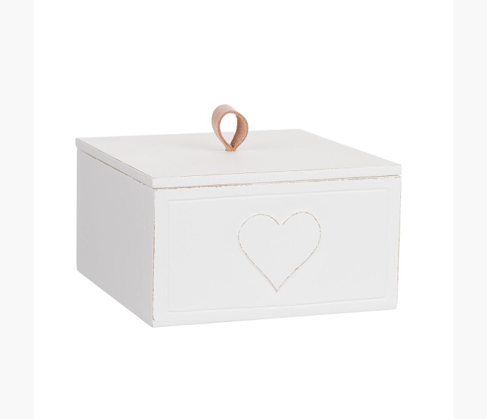 Tralada hjarta vit med lock kuva