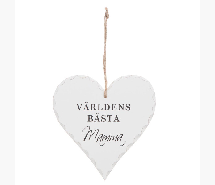 Hjarta hange Varldens basta mamma 15 cm image