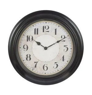 Gilbert Falun Väggklocka rund svart trä 40cm kuva