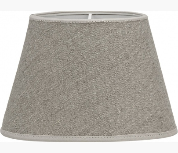 PR Lampskarm Lin natur oval 25cm kuva
