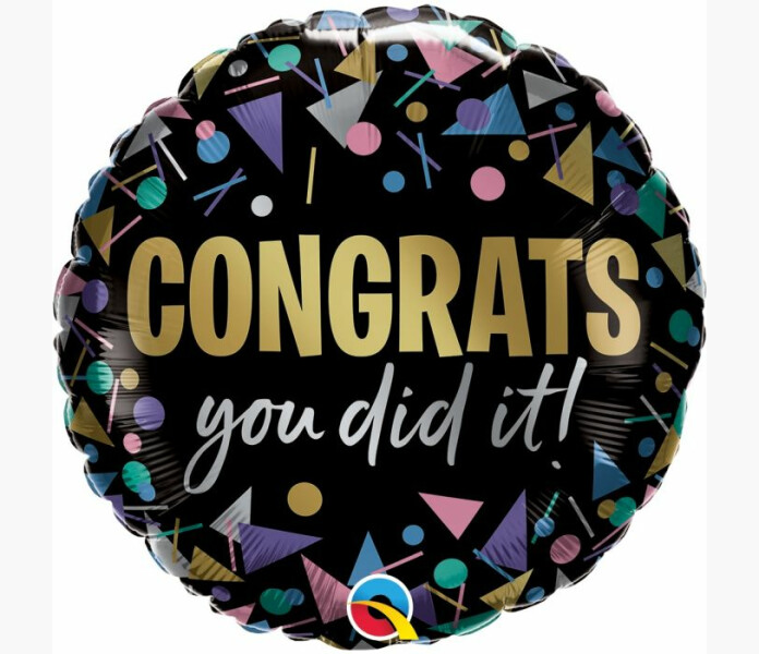 Congrats you did it folie ballong image