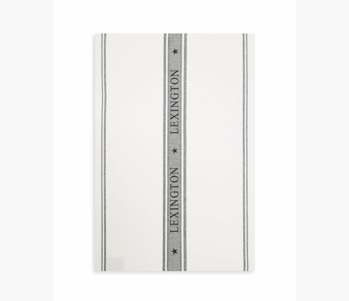 Icons Cotton Jacquard Star kokshandduk vit svart kuva