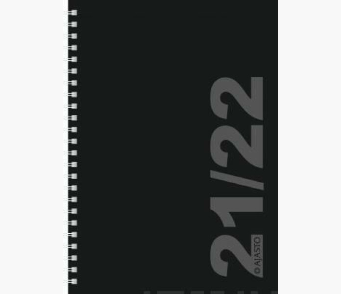 Ajasto Simple svart 2021 2022 lasarskalender. kuva