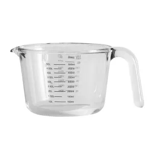 Nordal Decilitermått 500ml, glas, svart text kuva