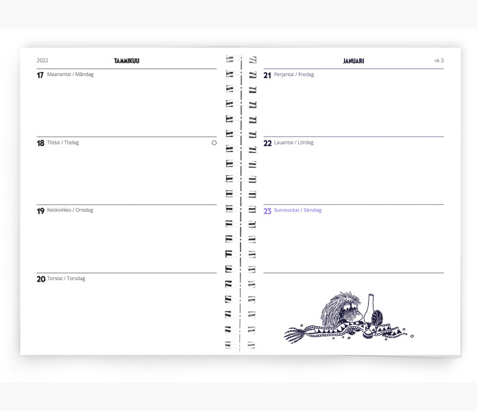 Kalender Mumin 2021 2022 1 kuva