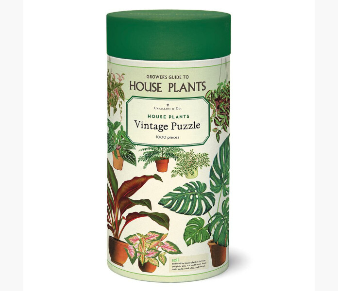 Cavallini Vintage Pussel House Plants 1000 bit. kuva
