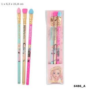 Topmodel blyertspennor make up borste sudd image