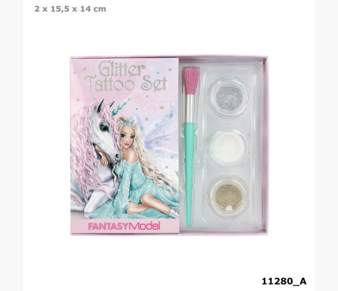 Fantasy glitter tattoo set icefriends kuva