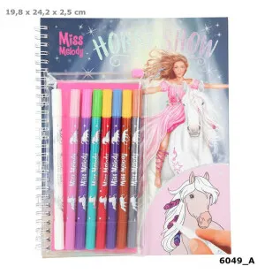 Miss melody horse show målarbok kuva