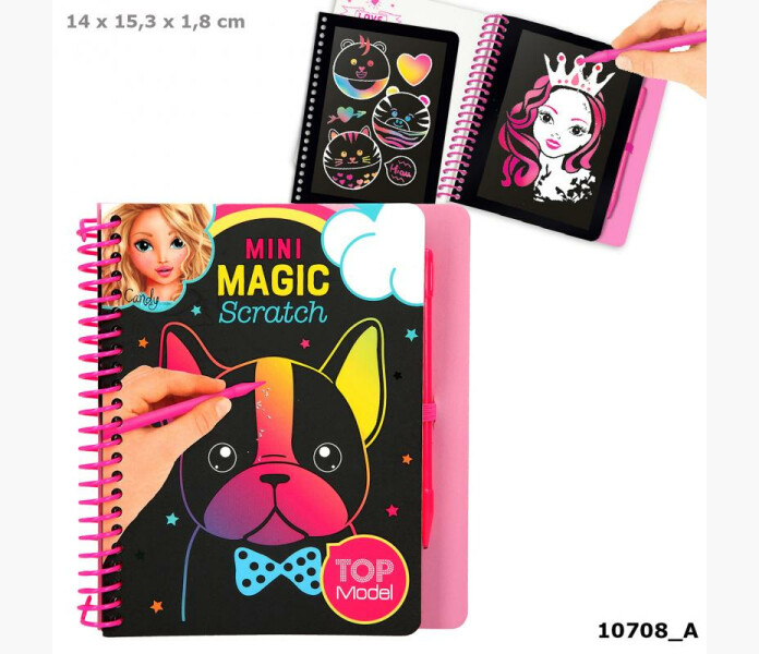 Top model mini magic scratch book image