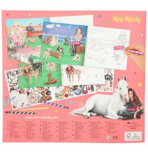Miss melody målarbok kuva