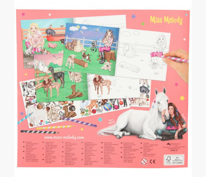 Miss melody malarbok 1 image