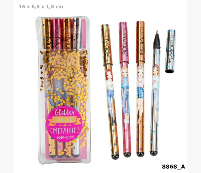 Top model gelpennor gold metallic image