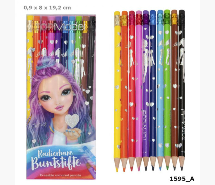 Top model fargpennor med sudd image