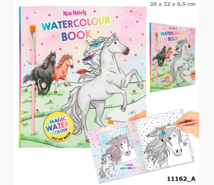 Miss Melody Vattenfarglaggningsbok v2 kuva