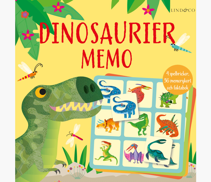 Dinosaurier memo Spel och faktabok image