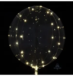 Ballong Crystal Clearz med ljusslinga 46x90cm image