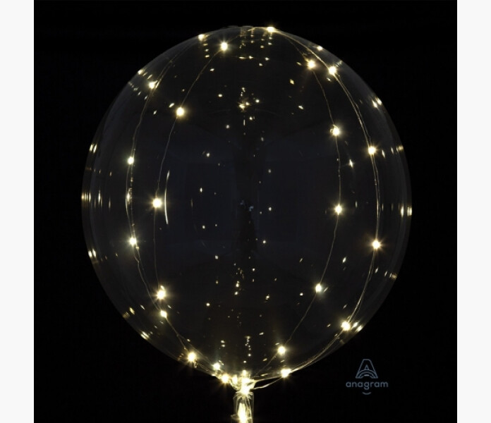 Ballong Crystal Clearz med ljusslinga 46x90cm image
