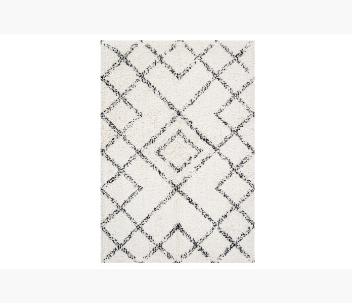 Fannik Matta Aura naturvit svart 60x90cm image