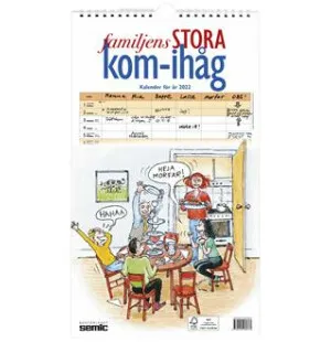 Familjens STORA kom-ihåg-kalender 2022 kuva