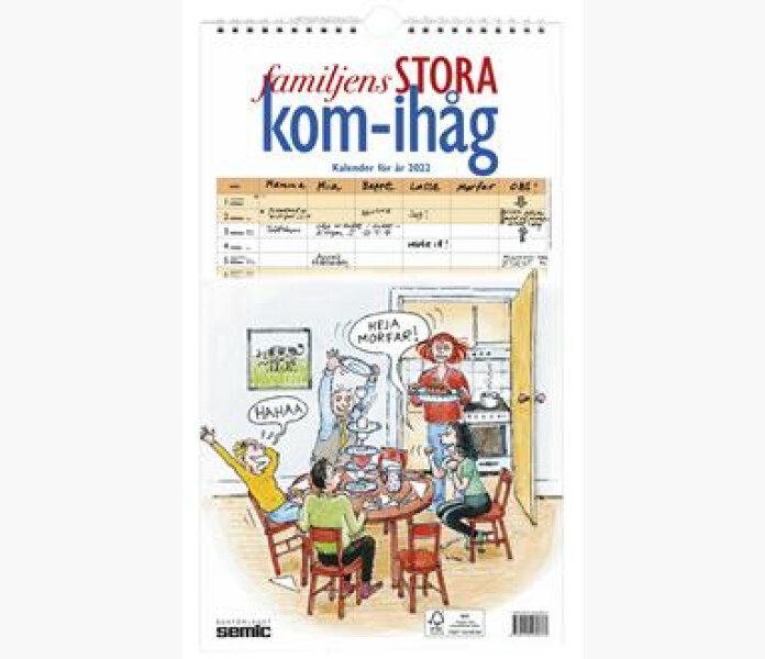 Familjens STORA kom ihag kalender 2022 kuva