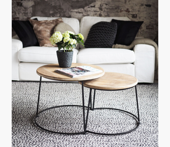 Bord rustik set pa 2 bord image