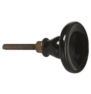 Dörrknopp keramik svart kuva