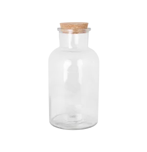 Glasburk med lock stor kuva